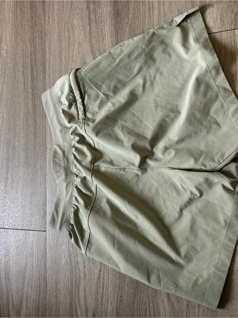 lululemon athletica Men's Light Olive Athletic Drawstring Shorts